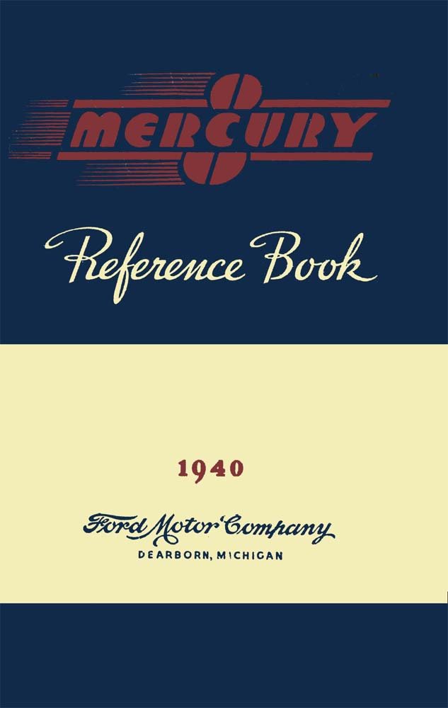 bishko automotive literature 1940 Mercury Owners Manual User Guide Reference Operator Book Fuses Fluids