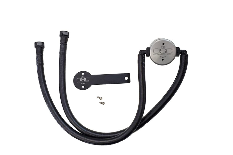 J&L Oil Separator Co. 3.0 Oil Separator Compatible with 2016-2024 Camaro LT1 Driver Side (Silver)