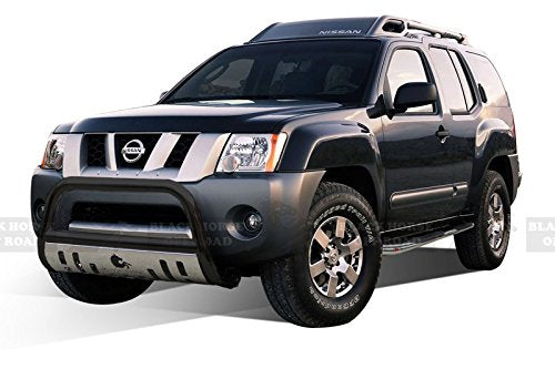 BLACK HORSE Bull Bar Skid Plate Black Compatible with 2000-2004 Nissan Frontier|2000-2004 Nissan Xterra-CBBS-NIB1401SP