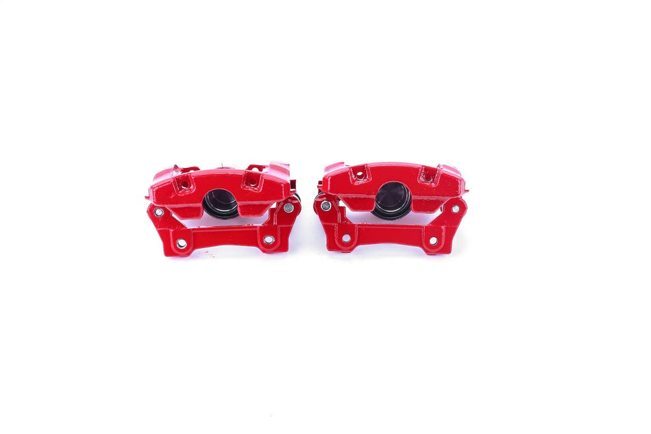 Power Stop Rear S3312 Pair of High-Temp Red Powder Coated Calipers