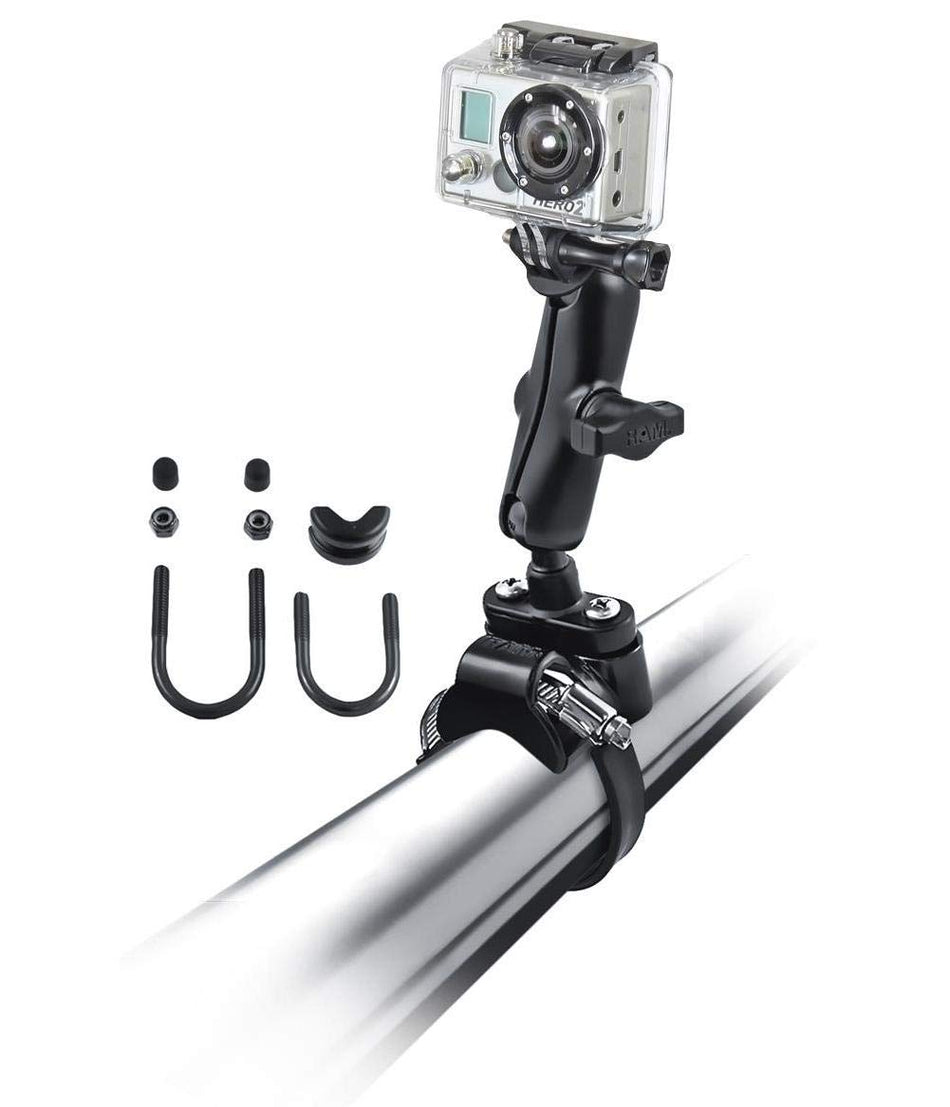 RAM Mount B-149Z-2-GOP1U ATV Handlebar/U-Bolt Mount for Go-Pro