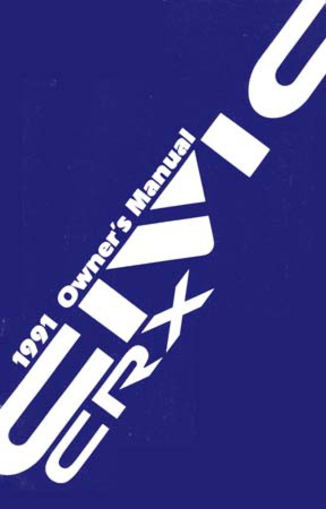 bishko automotive literature 1991 Honda Civic CRX Owners Manual User Guide Reference Operator Book Fuses