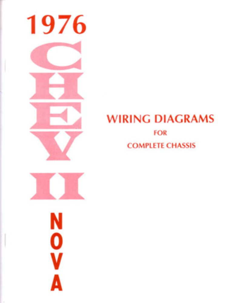 bishko automotive literature 1976 Chevrolet Nova Electrical Wiring Diagrams Schematics Mechanic OEM Book