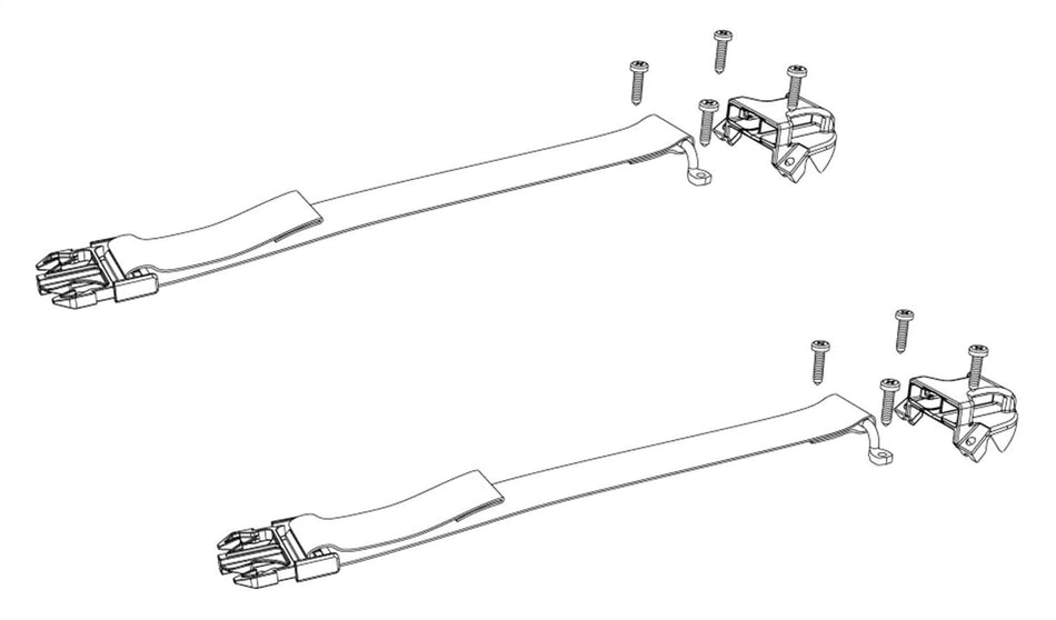 Bak Industries PARTS-356A0003 BAKFlip Buckle Kit Underside Buckle Ends w/Hardware BAKFlip Buckle Kit