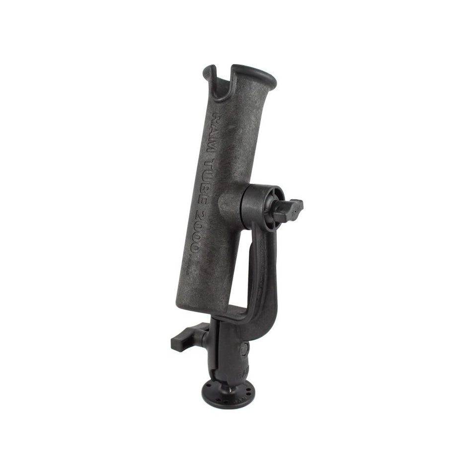 RAM Mounts (RAM-301-RBSWU Ram-Tube 2008 Holder with Ram-Rod Revolution Ratchet/Socket System and Flat Surface Base for Salt Water Usage