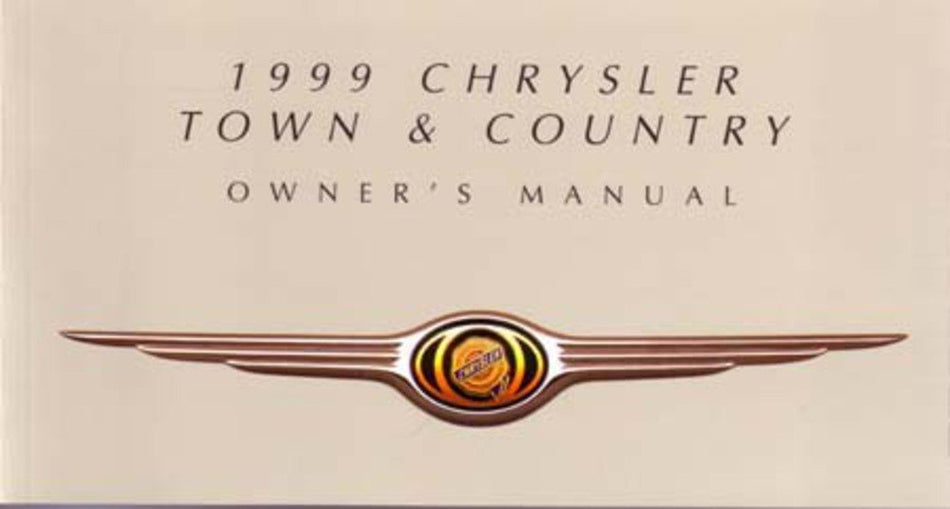 bishko automotive literature 1999 Chrysler Town & Country Owners Manual User Guide Reference Operator Book