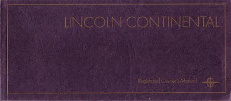 bishko automotive literature 1968 Lincoln Continental Owners Manual User Guide Reference Operator Book Fuses