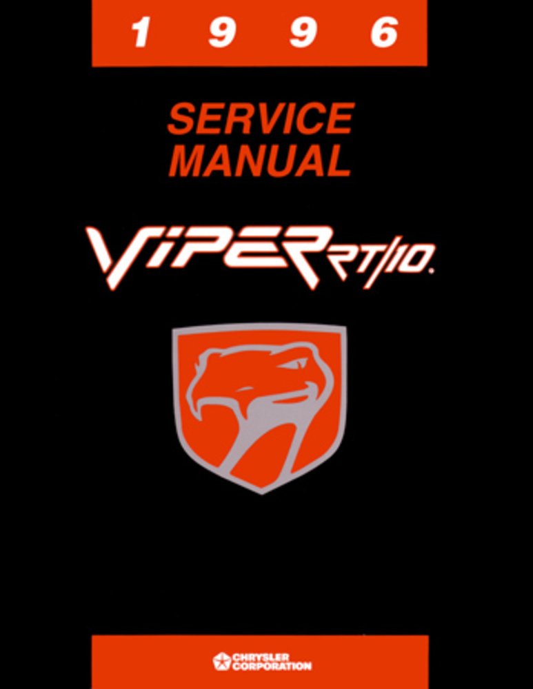 bishko automotive literature 1996 Dodge Viper Rt/10 Shop Service Repair Manual Book Engine Drivetrain Wiring