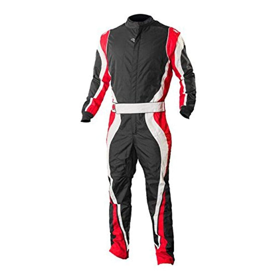 K1 Race Gear Speed 1 CIK/FIA Level 2 Approved Kart Racing Suit (Red/White/Black, X-Small)