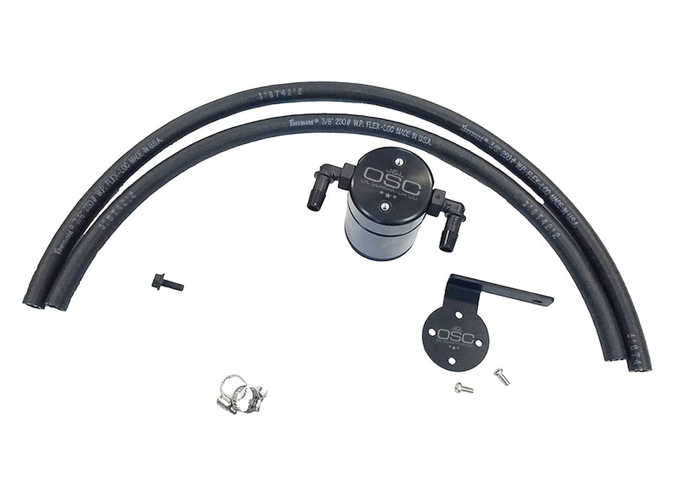 J&L Oil Separator Co. 3.0 Oil Separator Compatible with 1995-2004 Tacoma/4runner 3.4L Driver Side (Black)