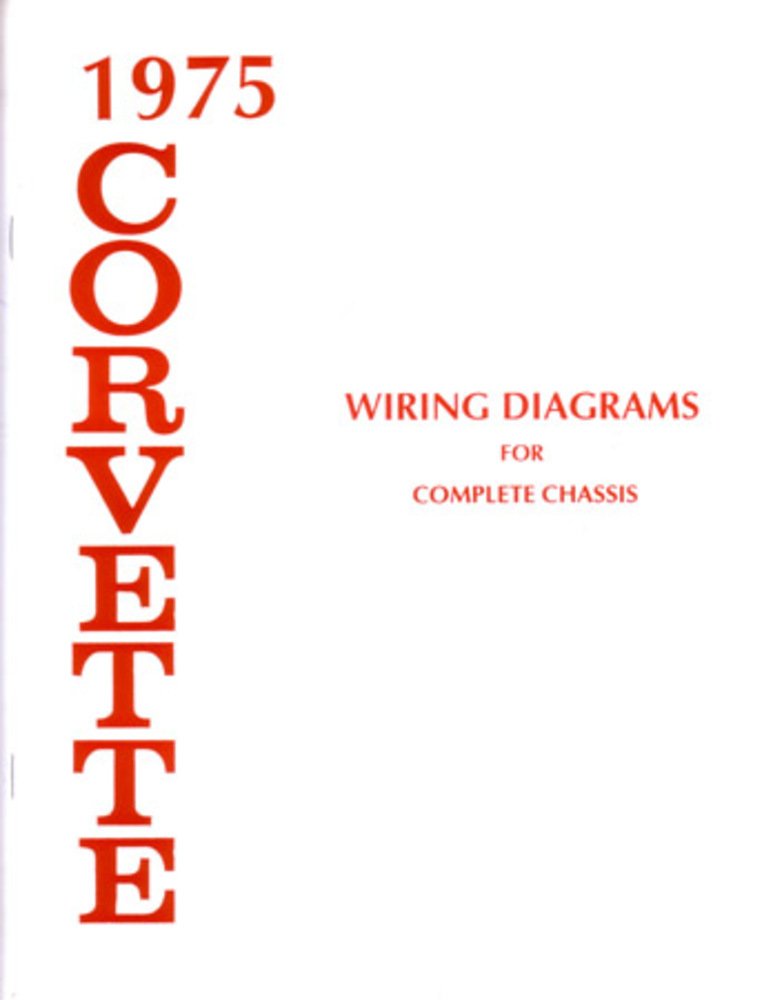 bishko automotive literature 1975 Chevrolet Corvette Electrical Wiring Diagrams Schematics Mechanic OEM Book