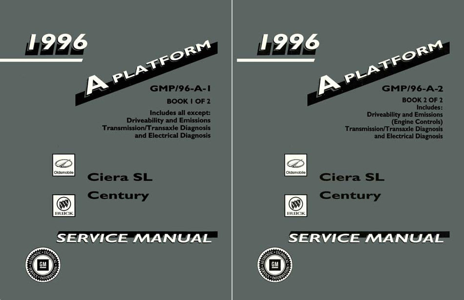 bishko automotive literature 1996 Buick Century Olds Ciera Sl Shop Service Repair Manual Book Guide OEM