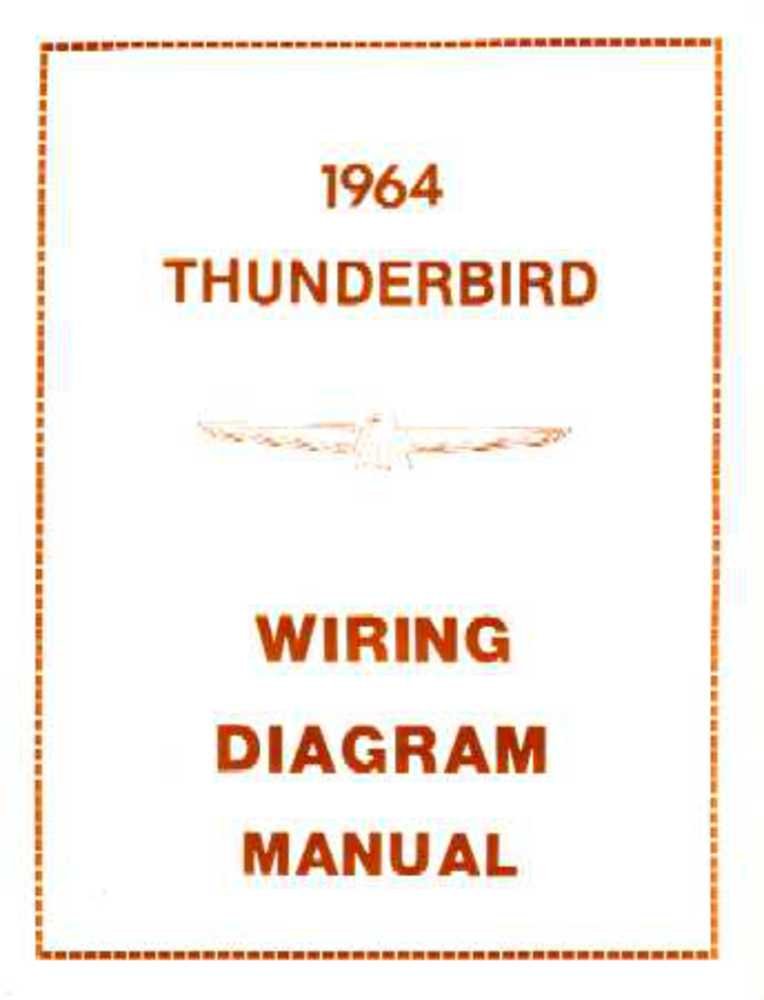 bishko automotive literature 1964 Ford Thunderbird Electrical Wiring Diagrams Schematics Manual Book Factory