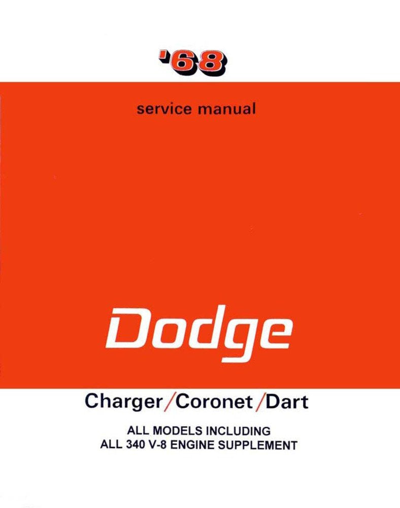 bishko automotive literature 1968 Charger Coronet Dart Shop Service Repair Manual Engine Drivetrain Wiring
