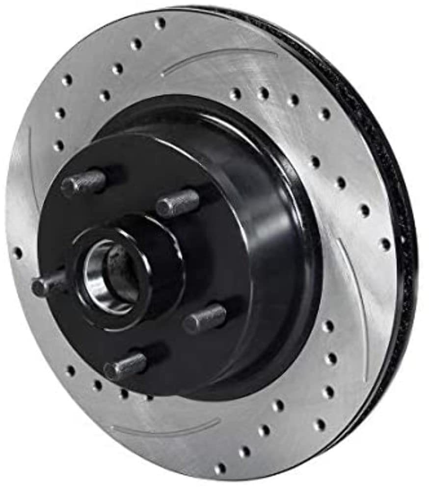 Rotor-Vented w/Hub & Studs-SRP-BLK