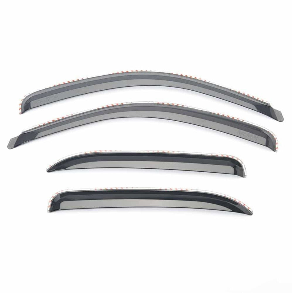 Putco Element Tinted Window Deflectors - Fits Dodge Ram Truck 2009-2024 Quad Cab - in Channel Installation - Front & Rear Set