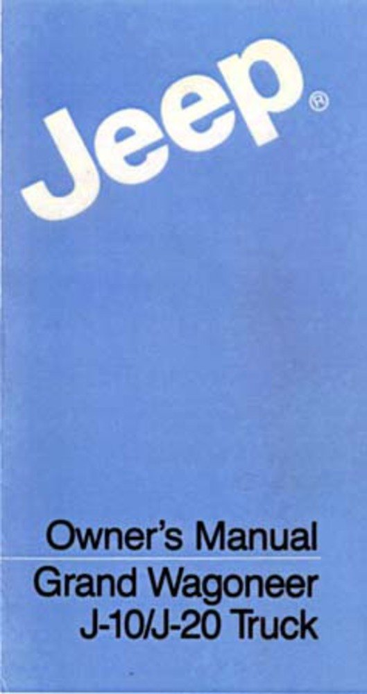bishko automotive literature 1985 Jeep Grand Wagoneer Owners Manual User Guide Reference Operator Book Fuses