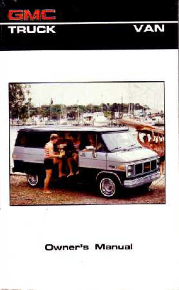 bishko automotive literature 1986 GMC G Van Owners Manual User Guide Reference Operator Book Fuses Fluids OEM