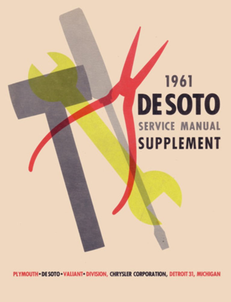 bishko automotive literature 1961 DeSoto Shop Service Repair Manual Book Engine Drivetrain Electrical OEM