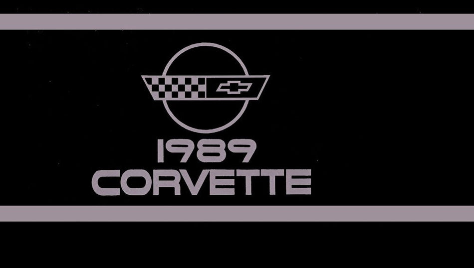 bishko automotive literature 1989 Chevrolet Corvette Owners Manual User Guide Reference Operator Book Fuses