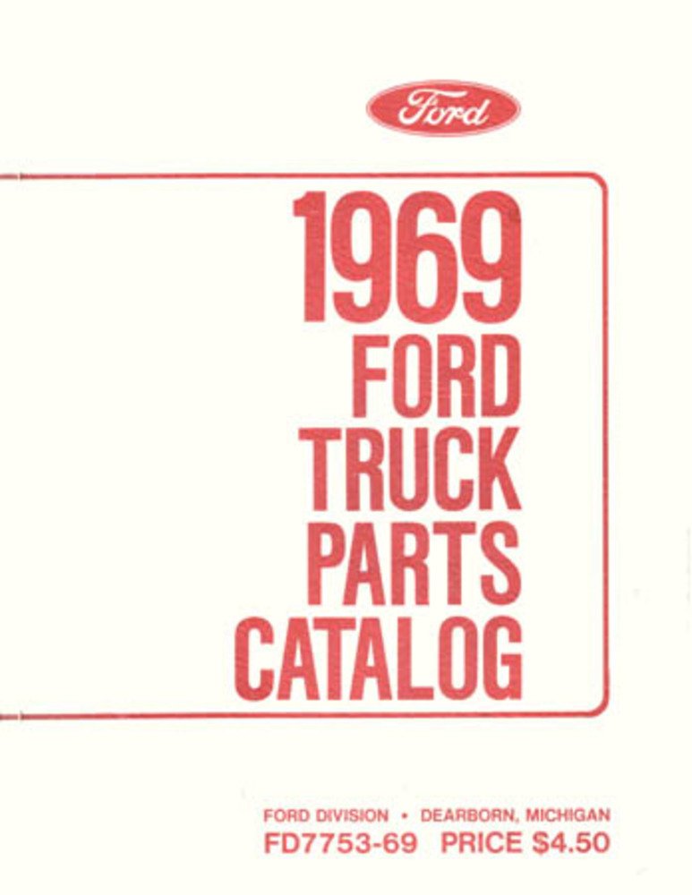 bishko automotive literature 1969 Ford Truck Part Numbers Book List Catalog Interchange Drawings