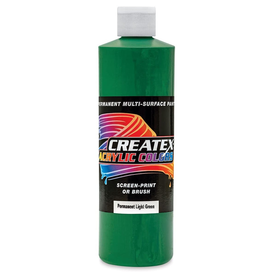 Createx Acrylics, Permanent Light Green, Pint