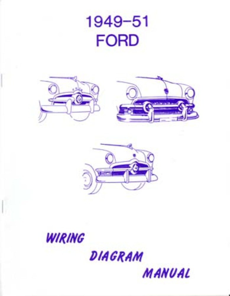 bishko automotive literature 1949 1950 1951 Ford Electrical Wiring Diagrams Schematics Manual Book Factory