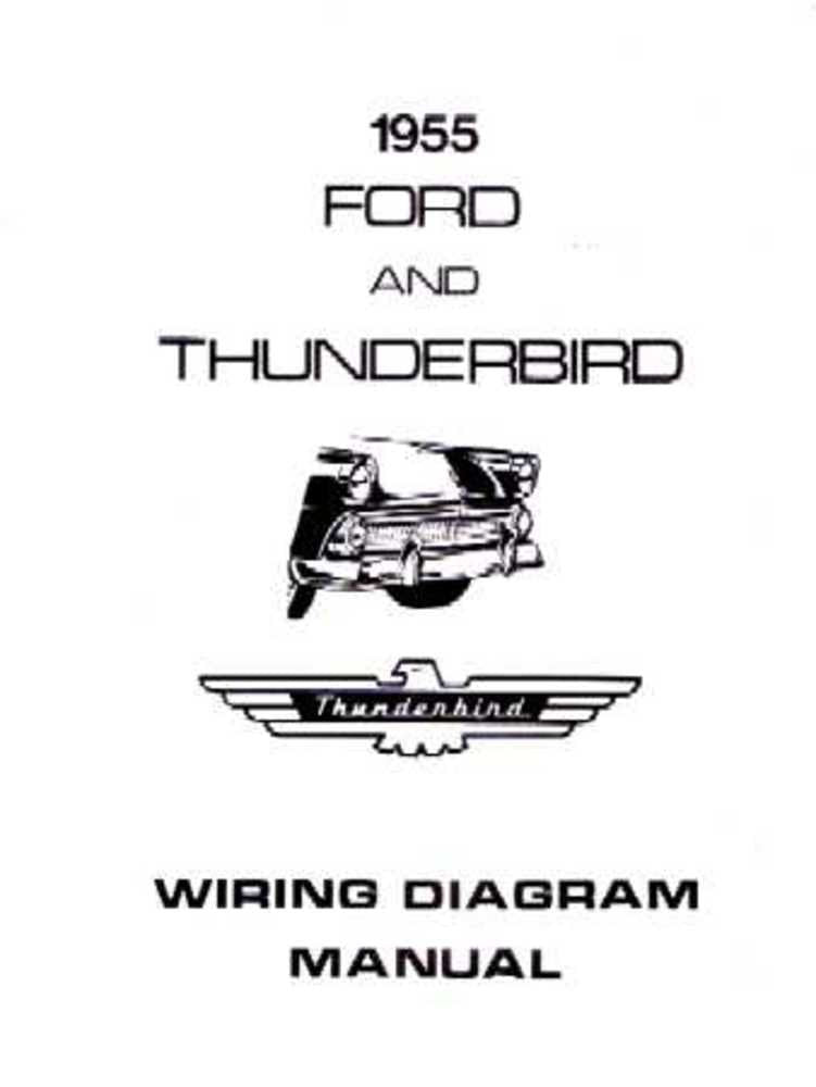 bishko automotive literature 1955 Ford Electrical Wiring Diagrams Schematics Manual Book Factory OEM