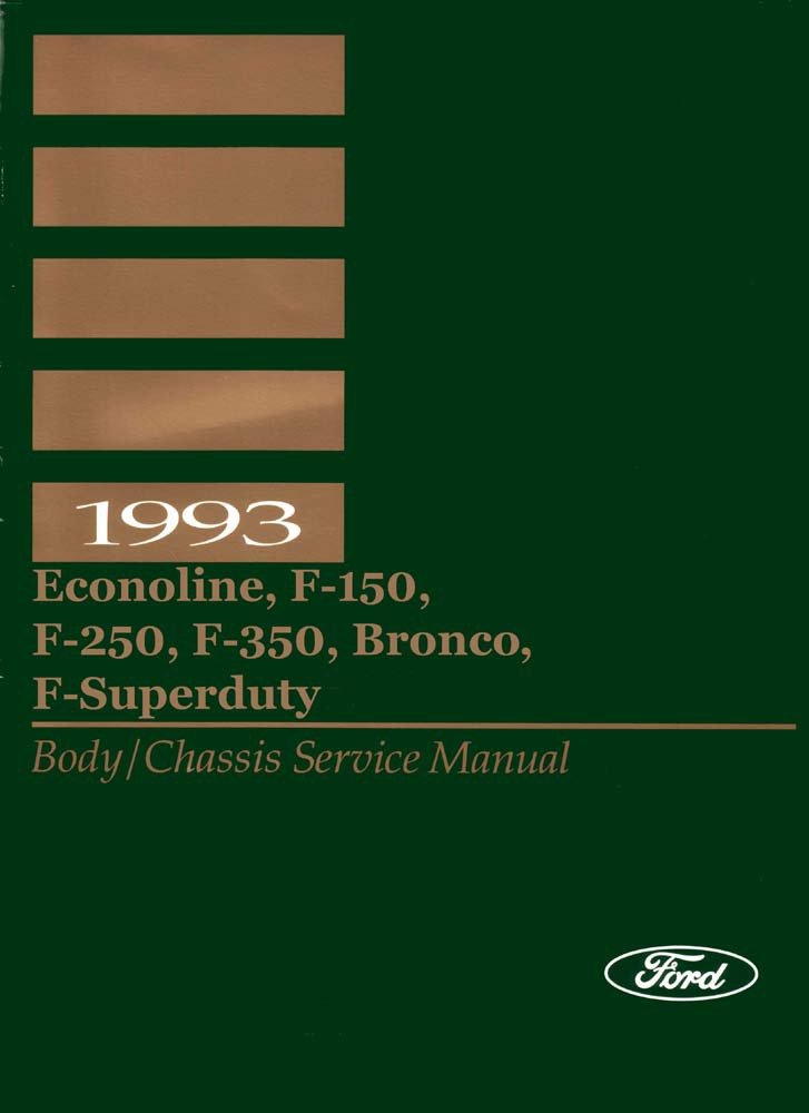 bishko automotive literature 1993 Ford Truck F150-F350 Econoline Shop Service Repair Manual Book Engine OEM