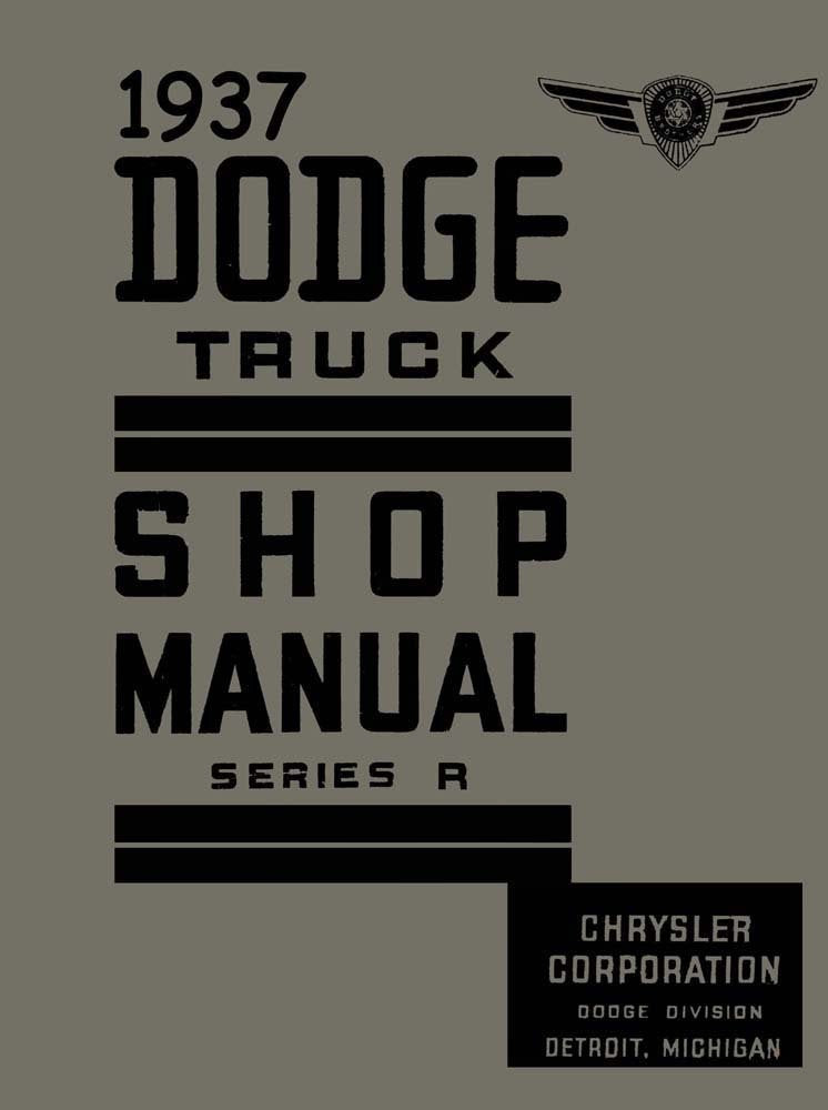 bishko automotive literature 1937 Dodge Truck Shop Service Repair Manual Engine Drivetrain Electrical Factory