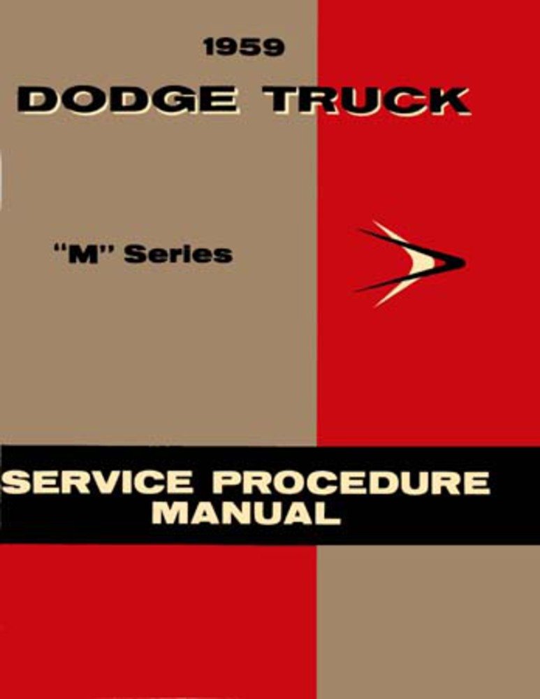 bishko automotive literature 1959 Dodge Pickup Truck Shop Service Repair Manual Book Engine Electrical OEM