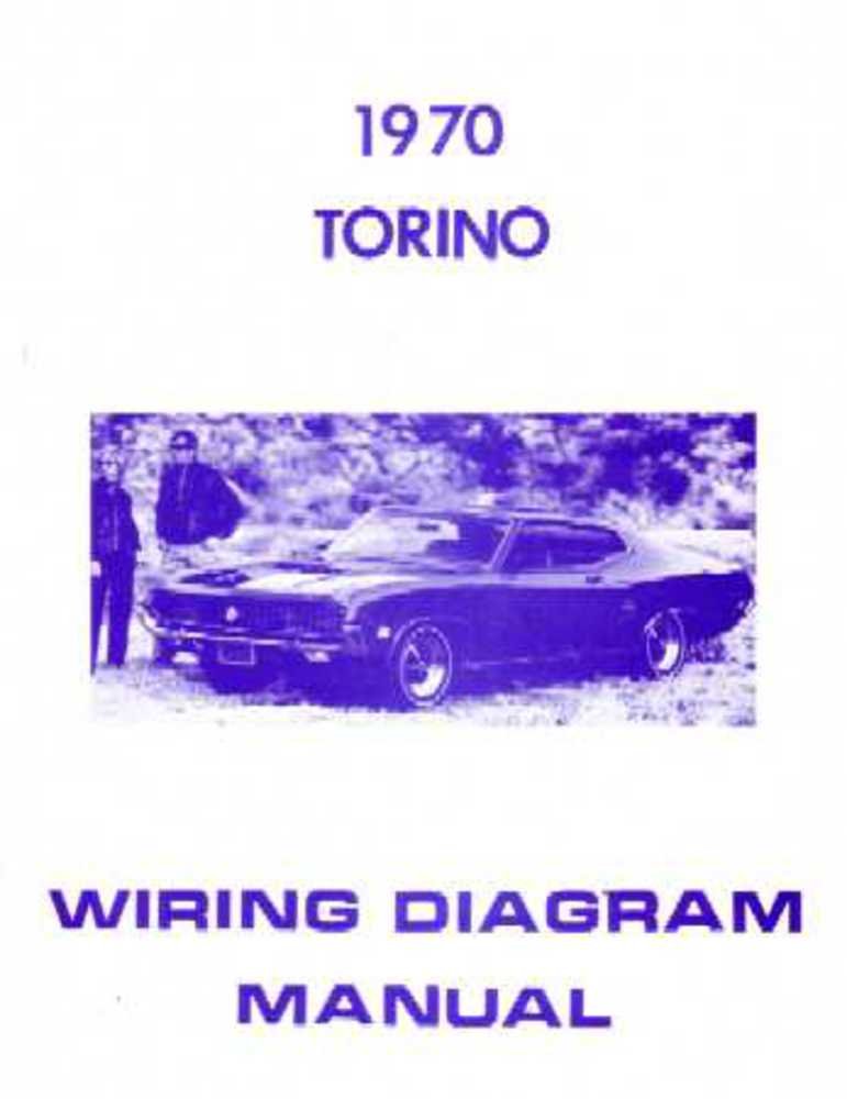 bishko automotive literature 1970 Ford Torino Electrical Wiring Diagrams Schematics Manual Book Factory OEM