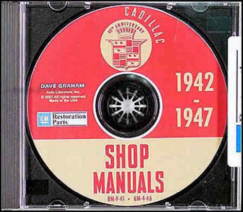 bishko automotive literature Shop & Body Service Repair Manual CD for The 1943 1944 1945 1946 1947 Cadillac