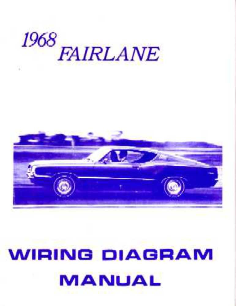 bishko automotive literature 1968 Ford Fairlane Electrical Wiring Diagrams Schematics Manual Book Factory OEM