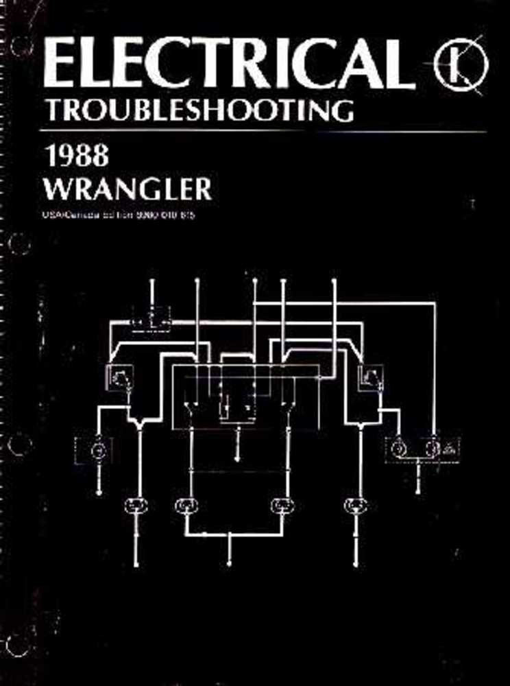 bishko automotive literature 1987 1988 Jeep Wrangler Yj Electrical Shop Service Repair Manual Book Engine
