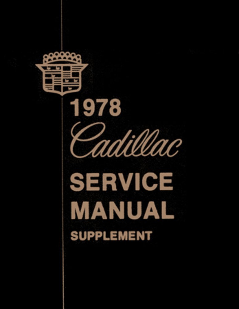 bishko automotive literature Shop Service Repair Manual for The 1978 Cadillac Seville