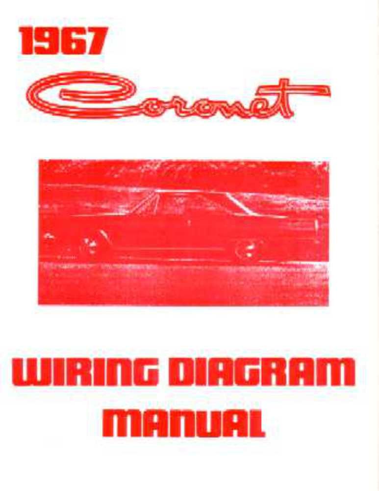 bishko automotive literature 1967 Dodge Coronet Electrical Wiring Diagrams Schematics Manual Book Factory OEM