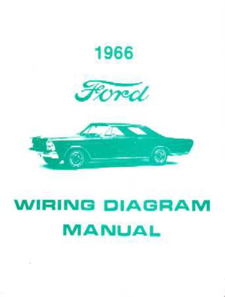 bishko automotive literature 1966 Ford Galaxie Electrical Wiring Diagrams Schematics Manual Book Factory OEM