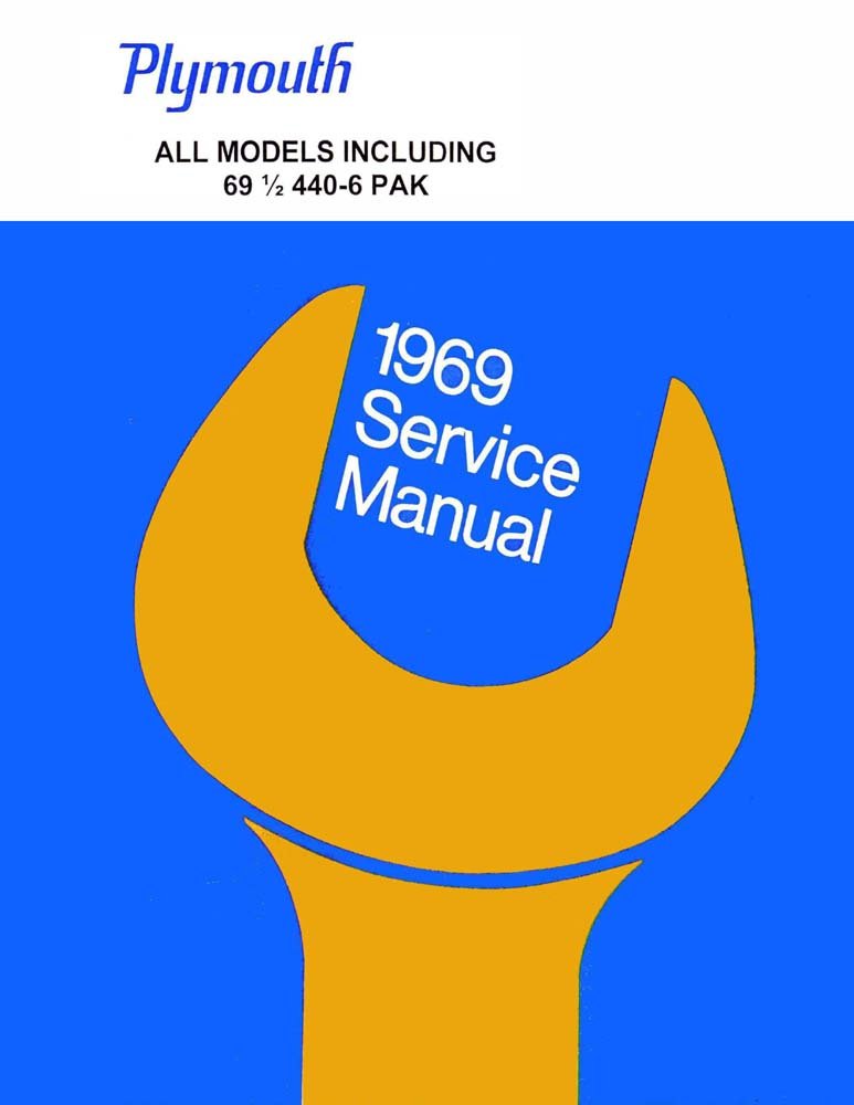 bishko automotive literature 1969 Plymouth Fury Belvedere Satellite Shop Service Repair Manual Book Guide OEM
