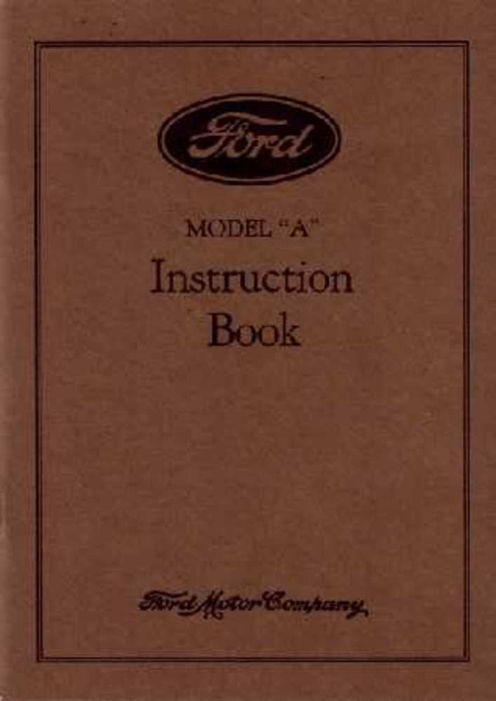 bishko automotive literature 1929 Ford Model A Car Instruction Manual Owners Guide Instruction Book OEM