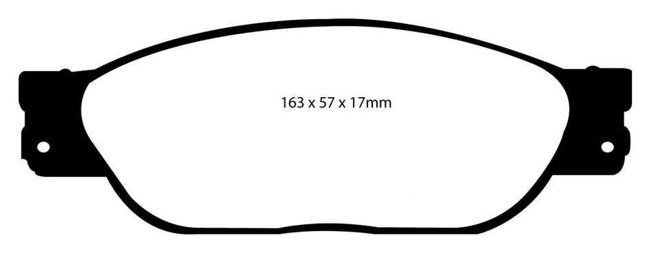 EBC Brakes UD805 Ultimax OEM Replacement Brake pad