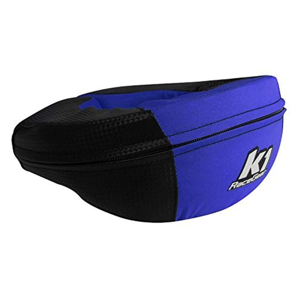 K1 Race Gear Neck Protector Brace (Carbon/Blue, Junior)