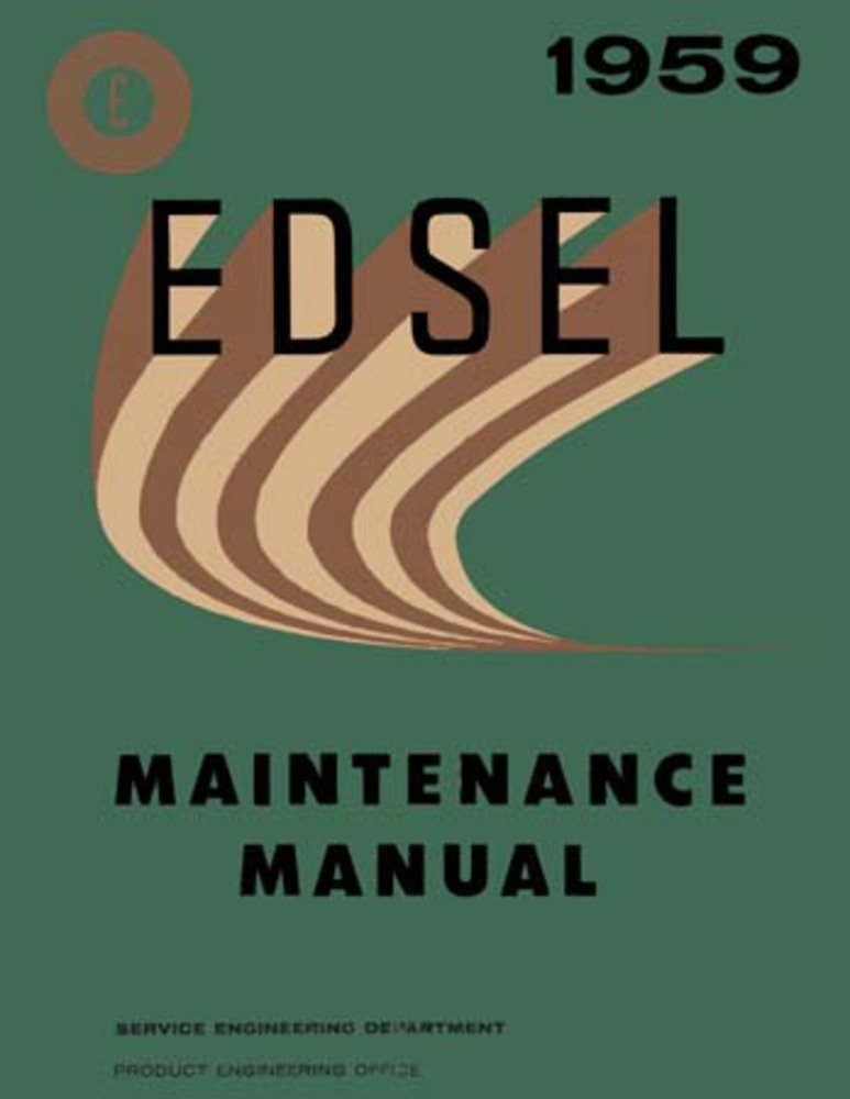 bishko automotive literature 1959 Edsel Corsair Ranger Villager Shop Service Repair Manual Engine Drivetrain