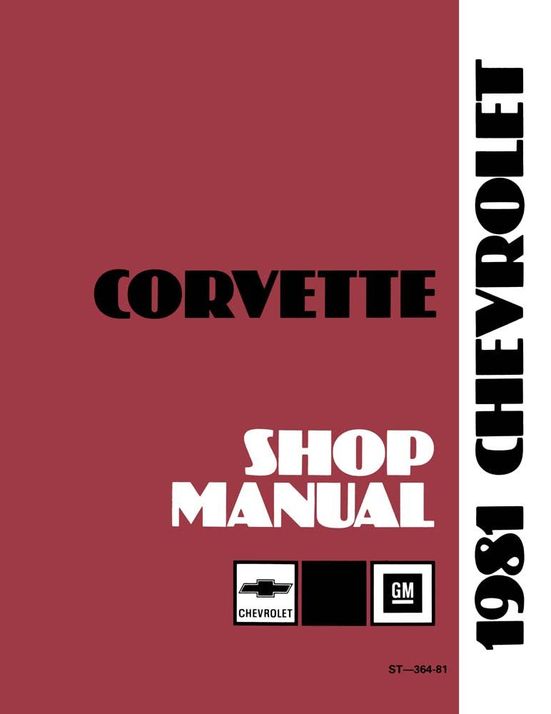bishko automotive literature 1981 Corvette Shop Service Repair Manual Book Engine Drivetrain Wiring OEM