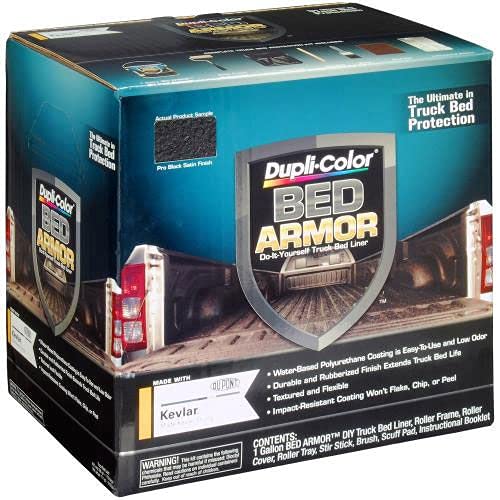 Dupli-Color Premium Truck Bed Liner With Kevlar Black 128 Oz. Gallon Kit - Lot of 2