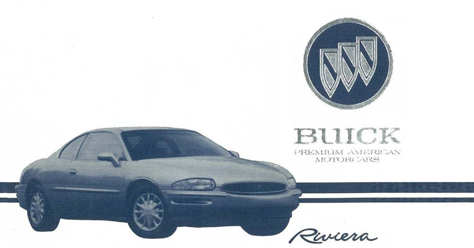 bishko automotive literature 1995 Buick Riviera Owners Manual User Guide Reference Operator Book Fuses Fluids