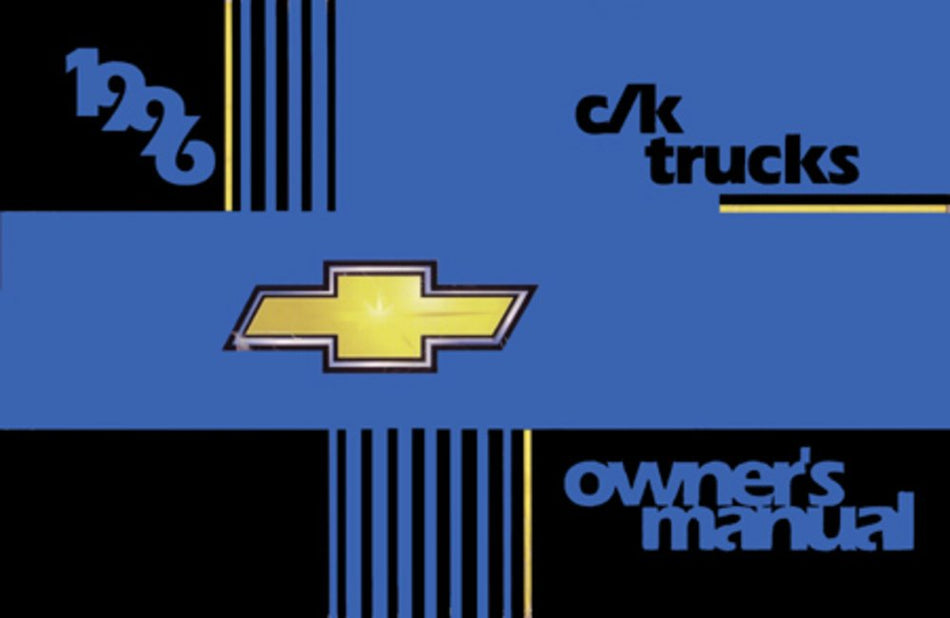 bishko automotive literature 1996 Chevrolet C K Pickup Truck Owners Manual User Guide Reference Operator Book