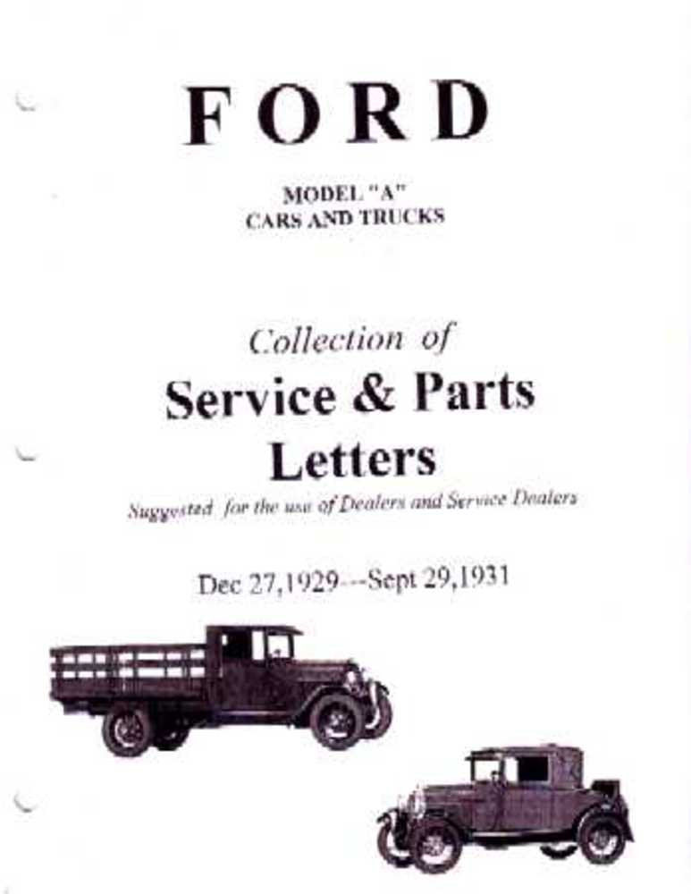 bishko automotive literature 1929 1930 1931 Ford Model A Aa Service Bulletin Manual Repair Shop OEM Book