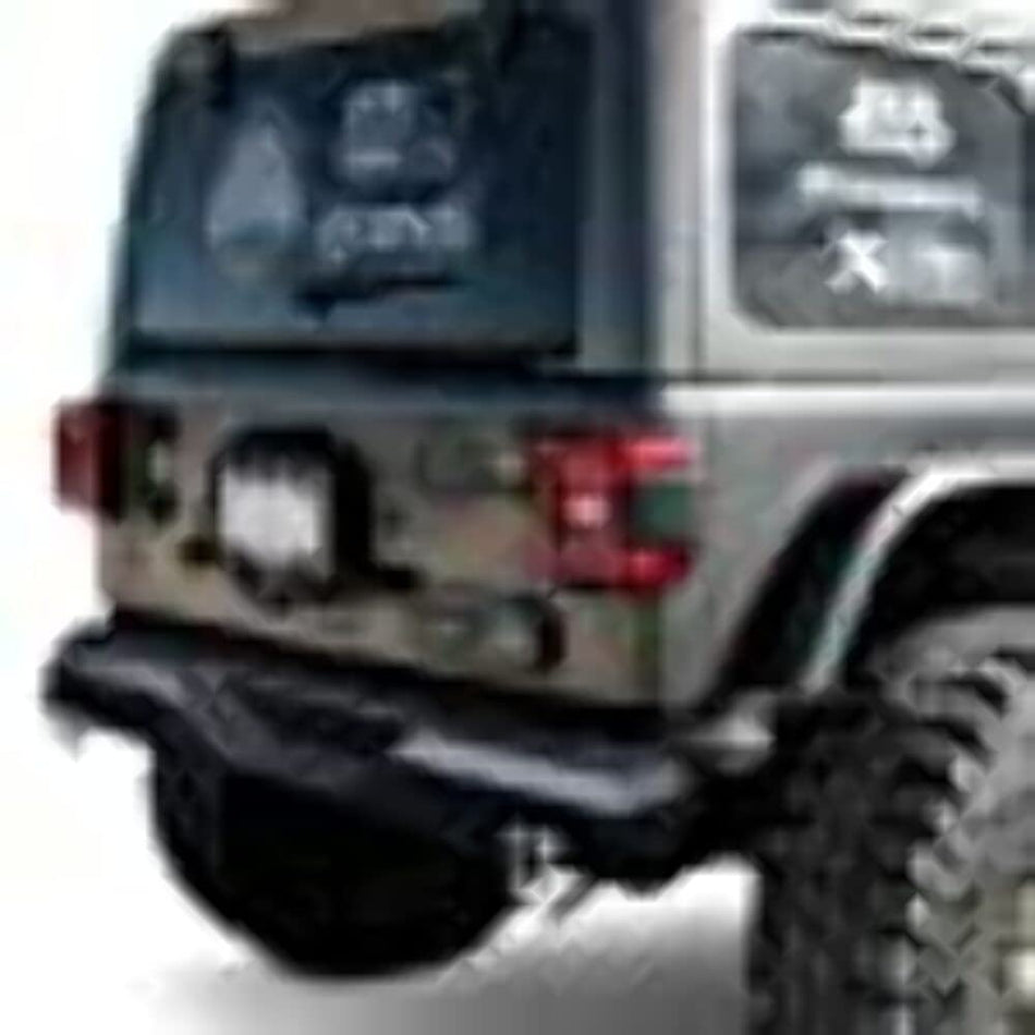 Warrior 6590 - MOD Series Mid Width Black Rear HD Bumper