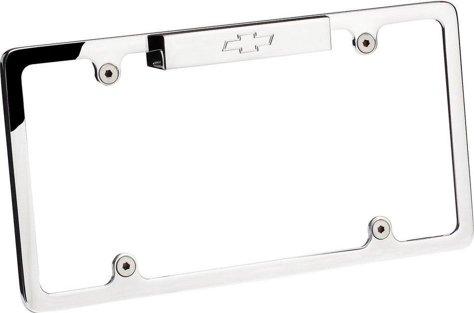 Billet Specialties 55320 Polished Bowtie Lighted Frame License Frame